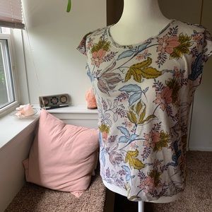 Linen floral top